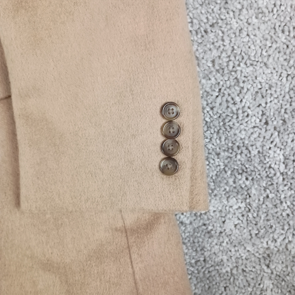Jos A Bank 44L 100%‎ Camel Hair Beige Mens Blazer - Picture 3 of 13